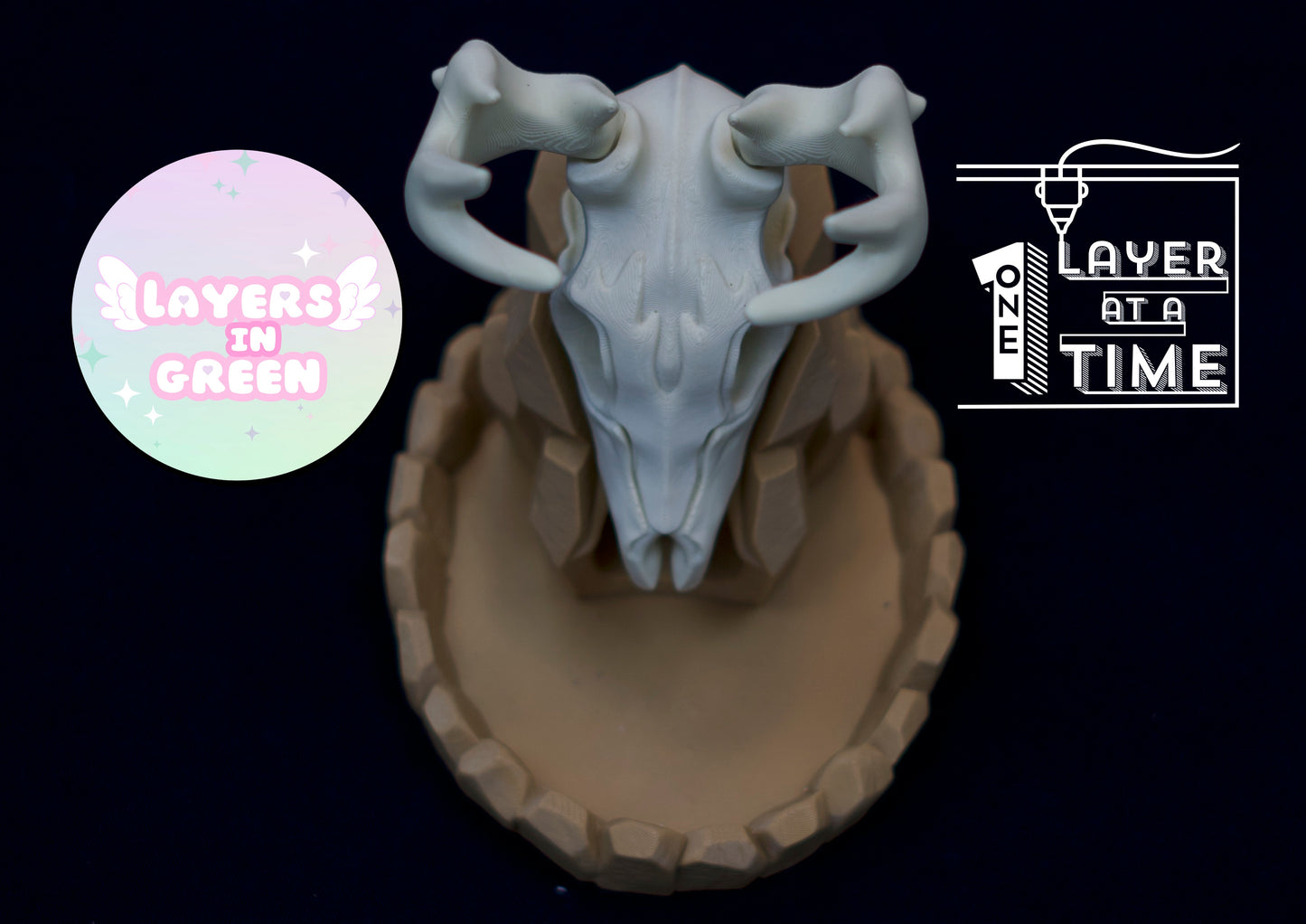 Deer Skull Dice Tower 3D Print