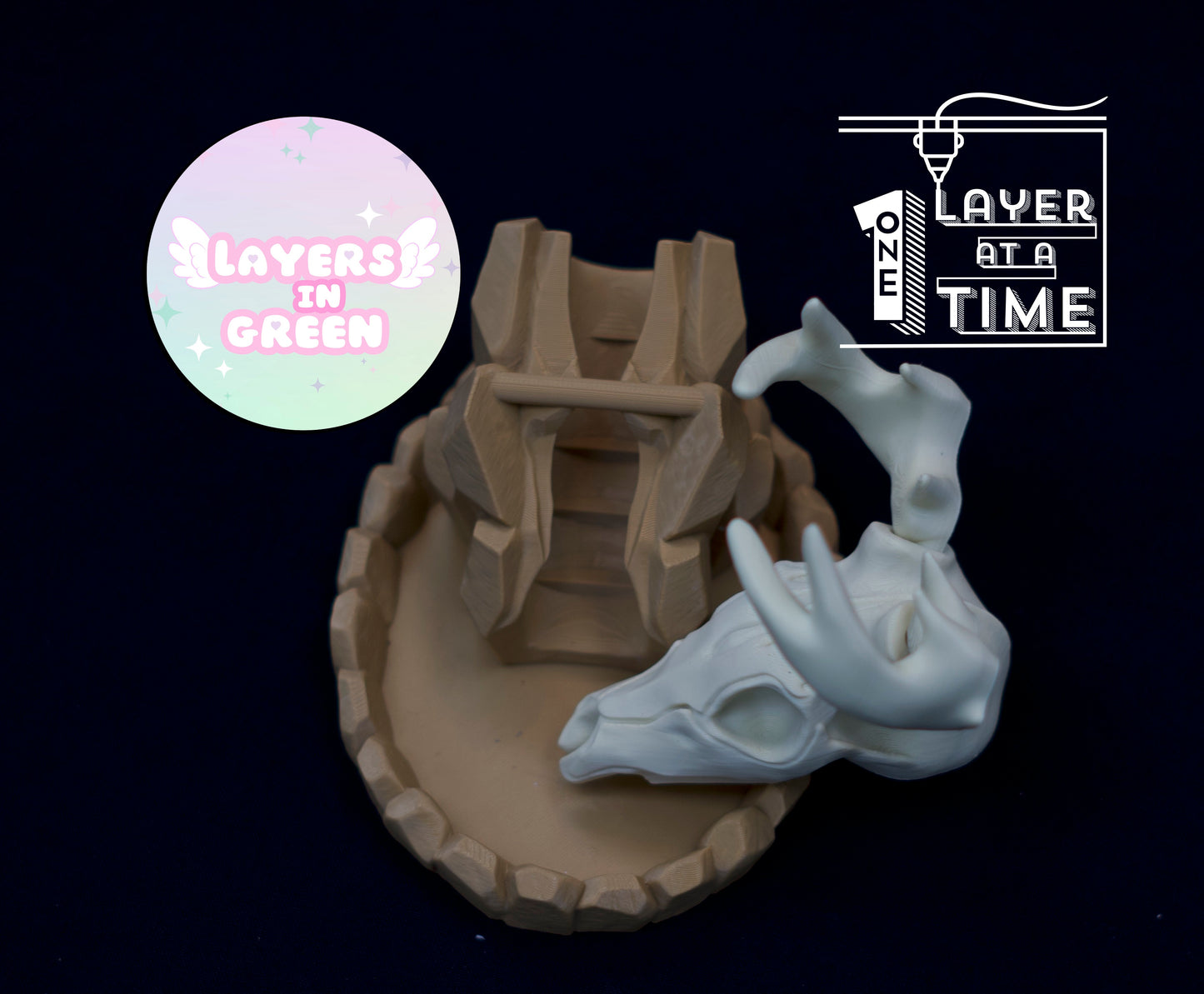 Deer Skull Dice Tower 3D Print