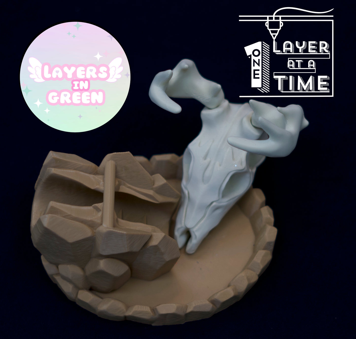 Deer Skull Dice Tower 3D Print