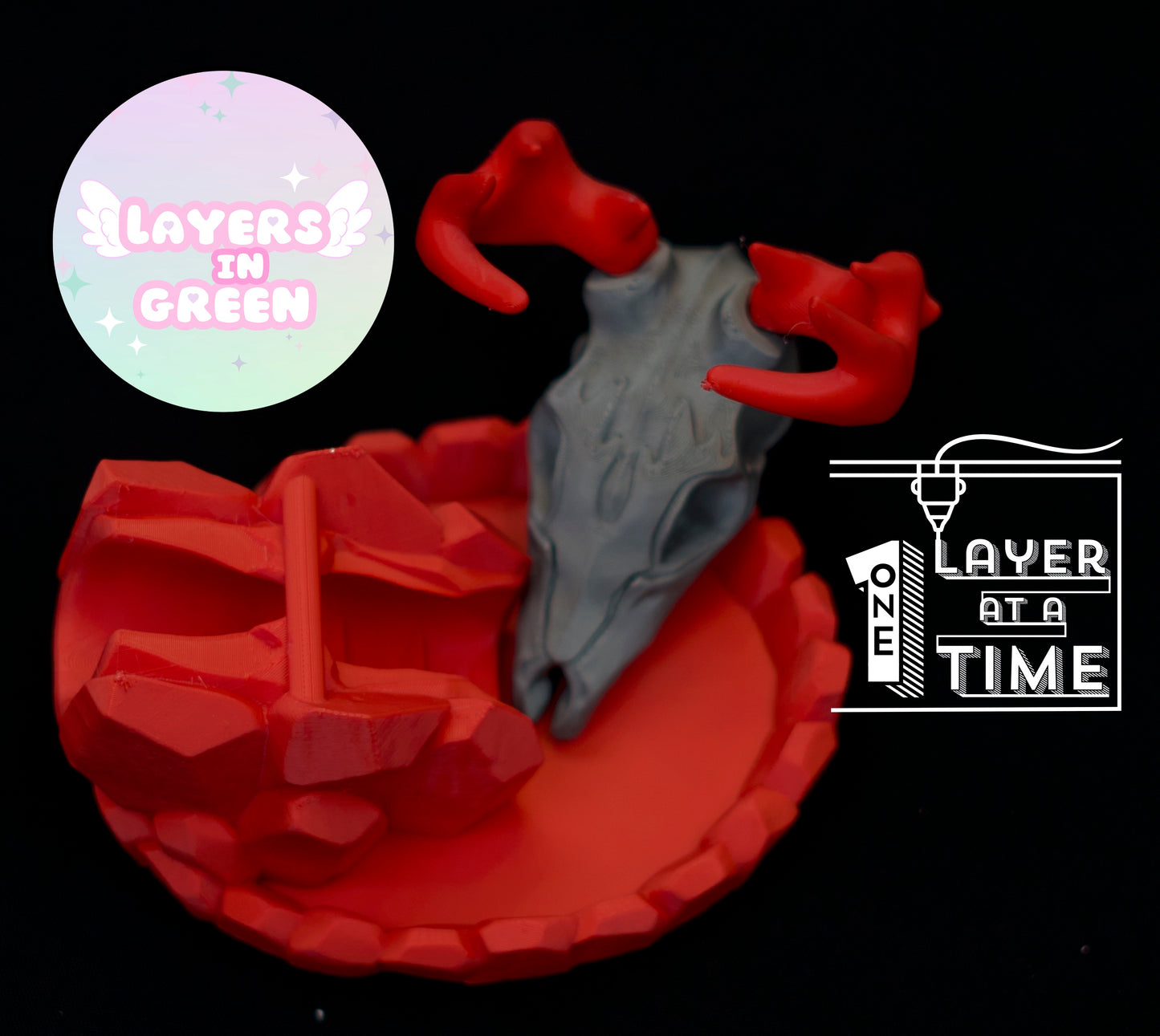 Deer Skull Dice Tower 3D Print