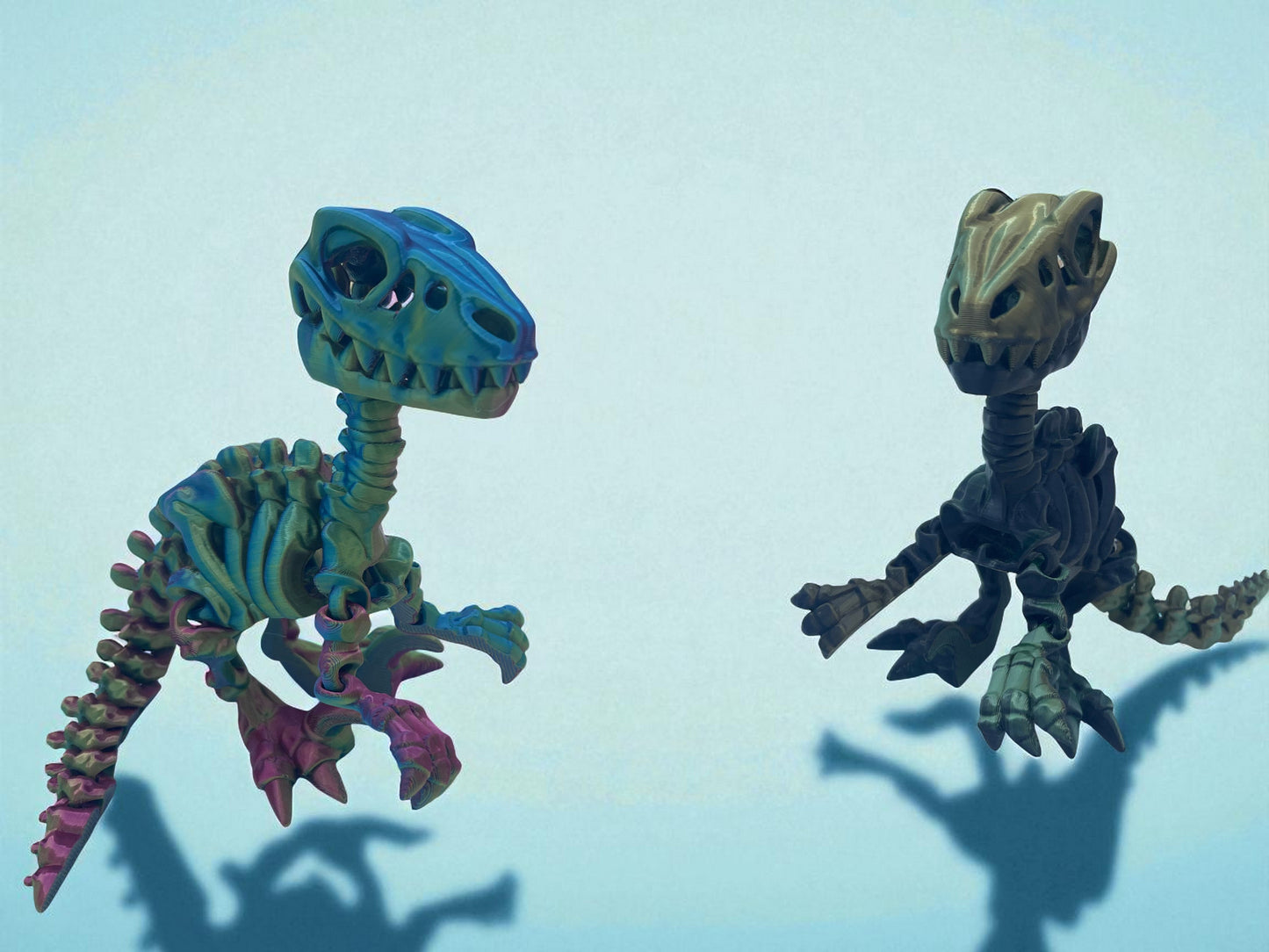 Skeleton Raptor with Stand