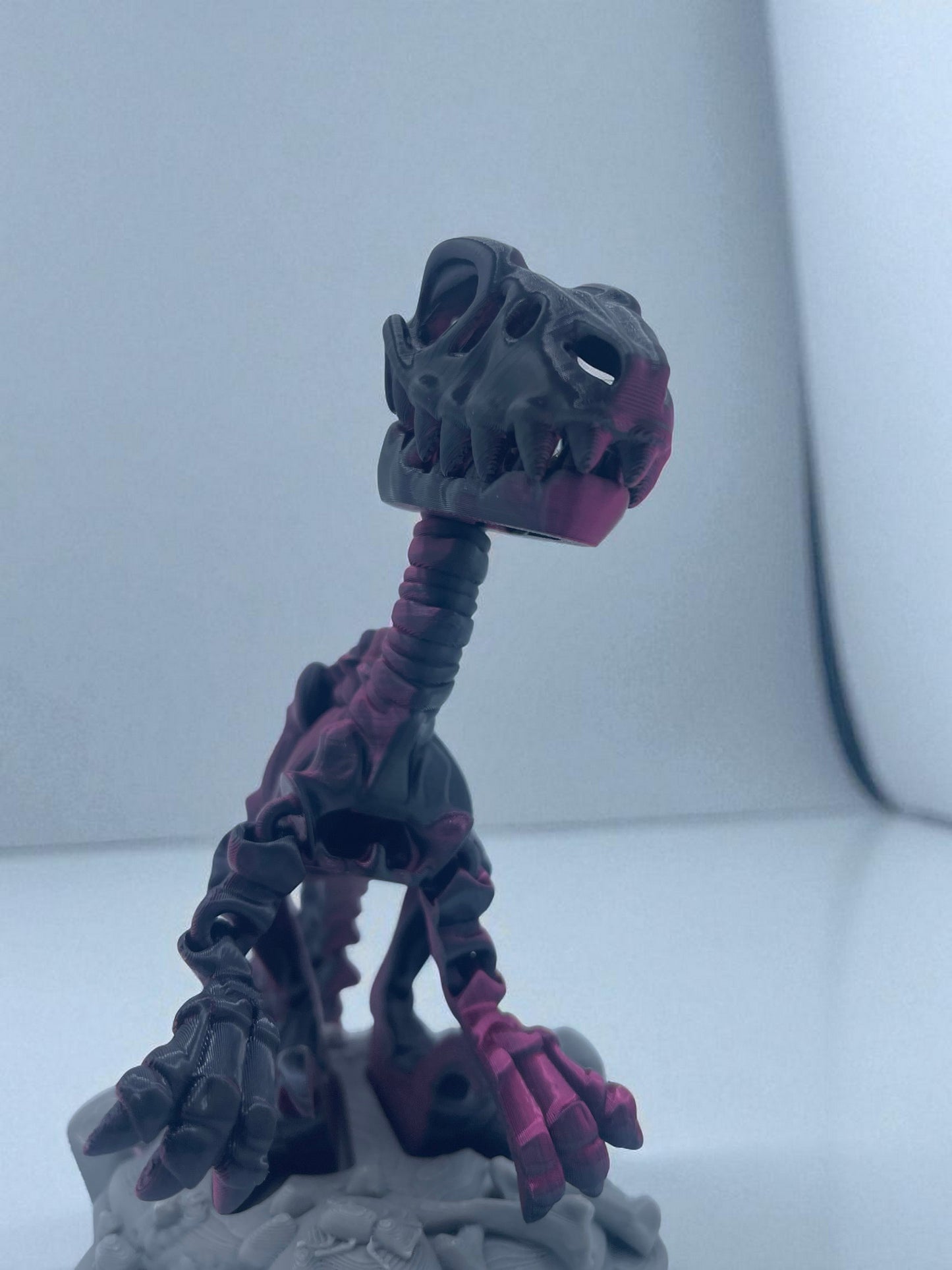 Skeleton Raptor with Stand