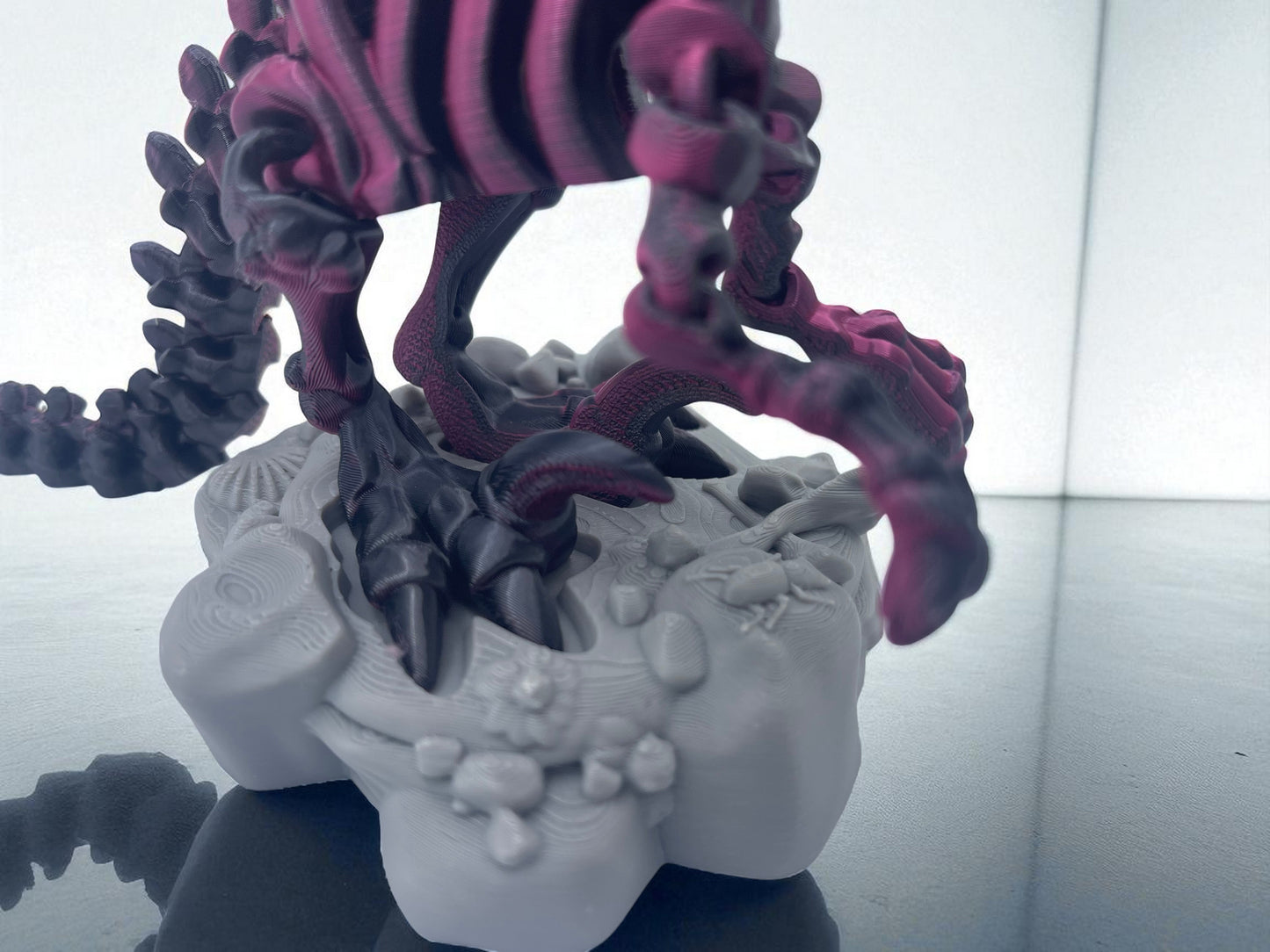 Skeleton Raptor with Stand