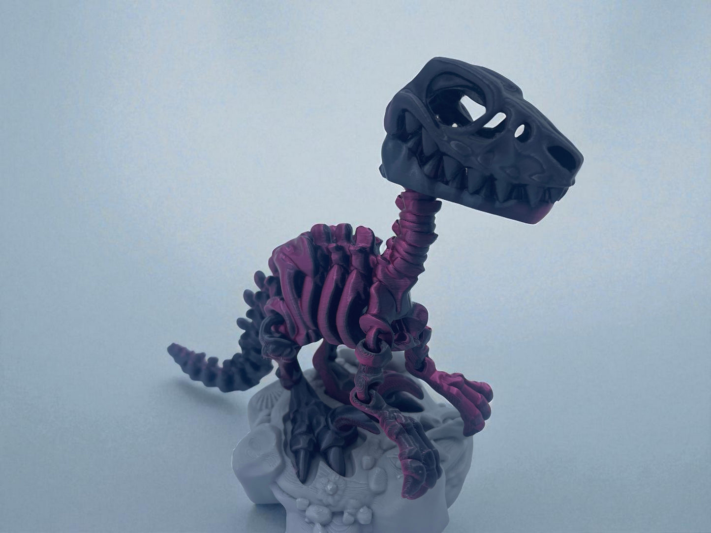 Skeleton Raptor with Stand