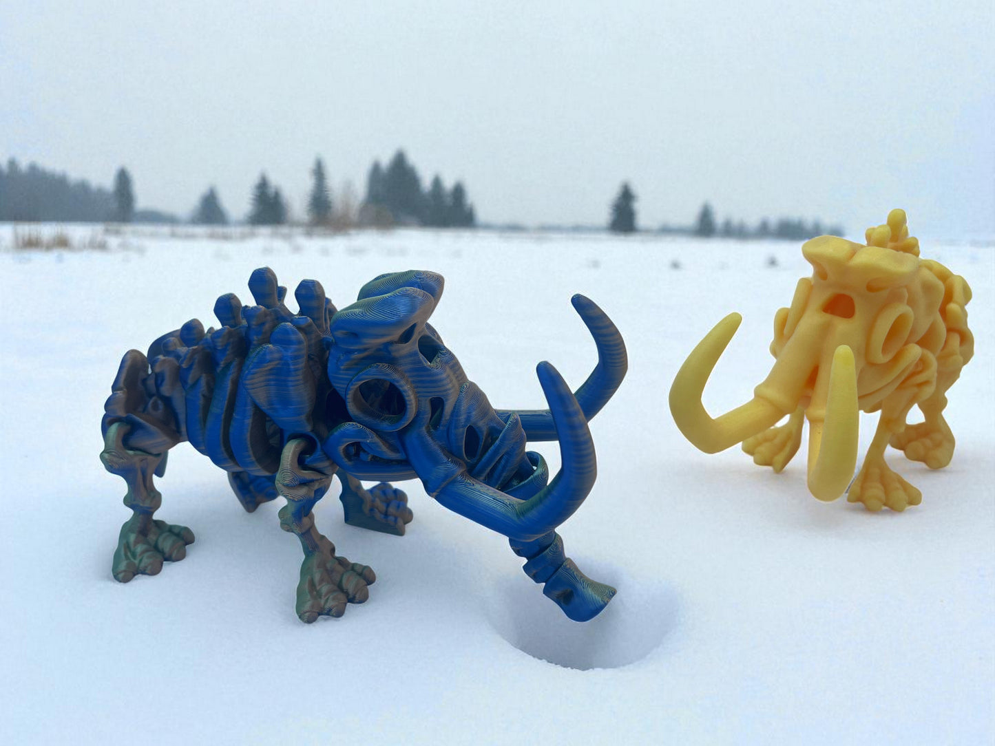 Skeleton Mammoth with Stand
