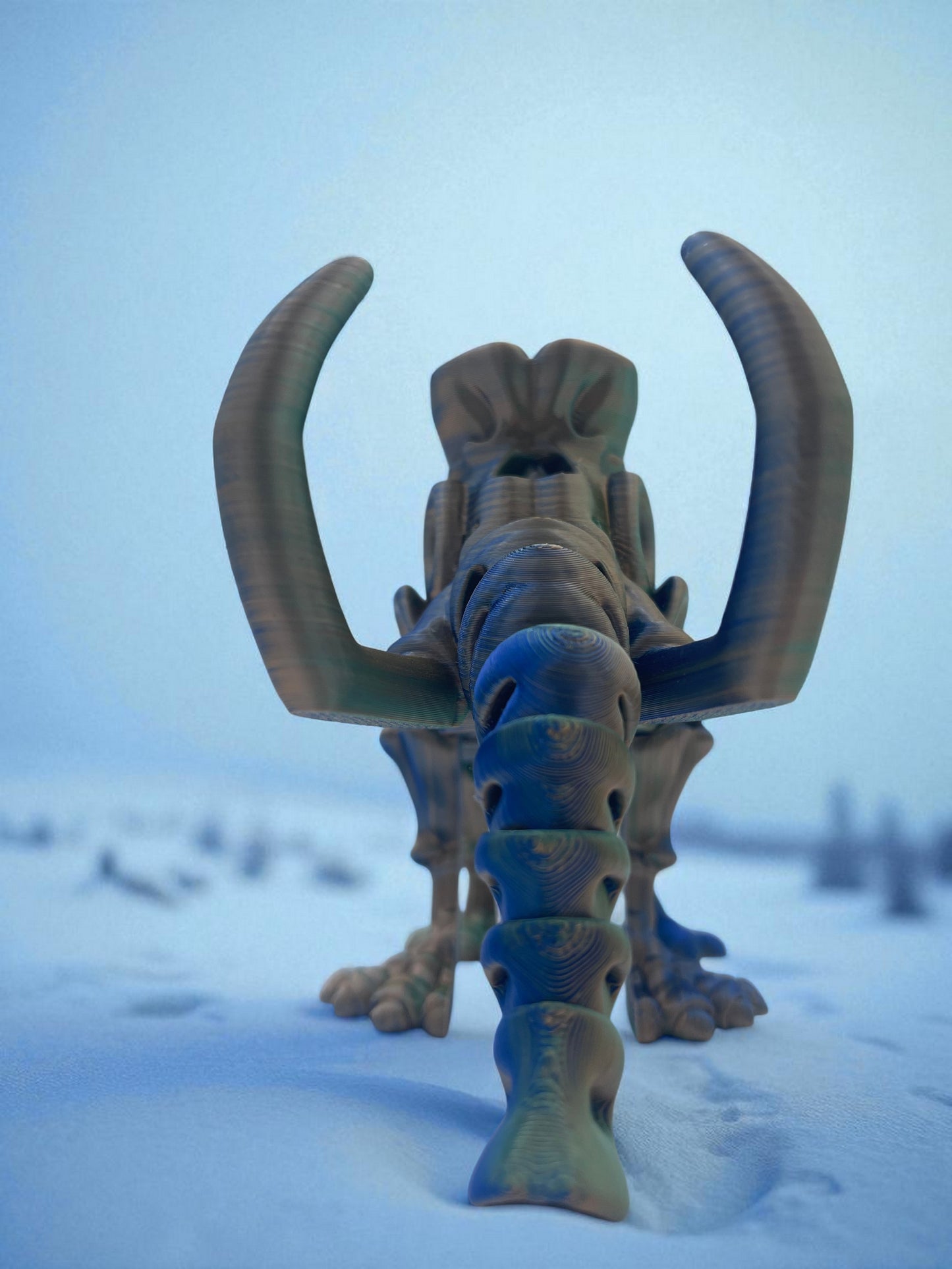 Skeleton Mammoth with Stand