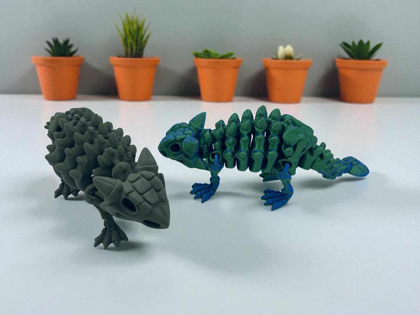 Skeleton Ankylosaurus with Stand
