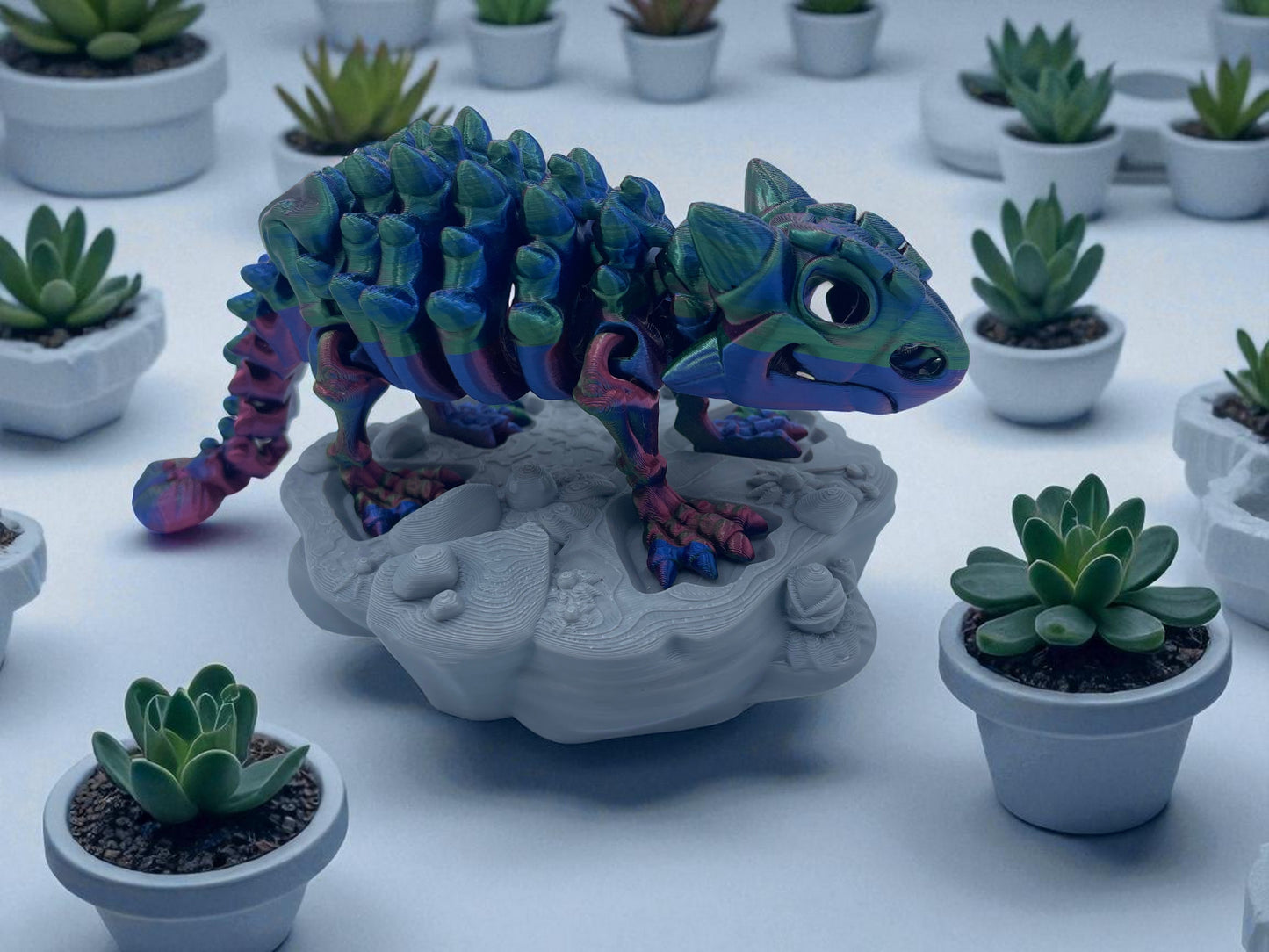 Skeleton Ankylosaurus with Stand