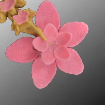 1 Layer At A time Baby Cherry Blossom Dragon figurine with pink pearlescent scales and sakura-inspired wings.