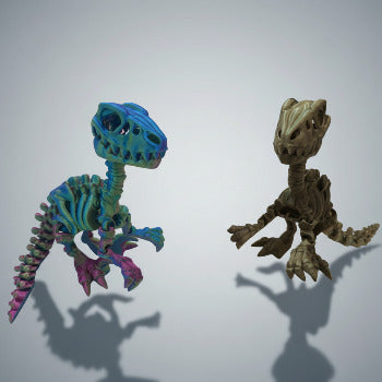 Skeleton Raptor with Stand