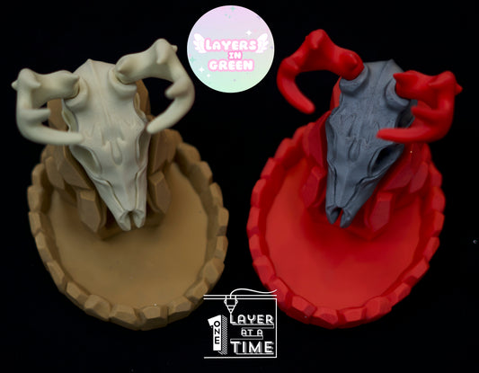 Deer Skull Dice Tower 3D Print