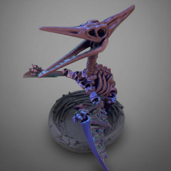 Skeleton Pteranodon with Nest Stand