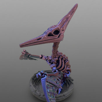 Skeleton Pteranodon with Nest Stand
