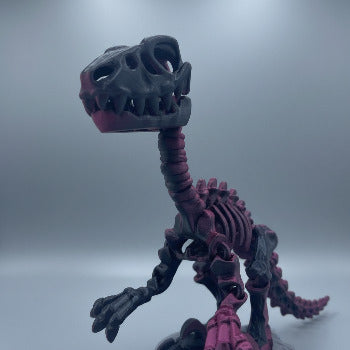 Skeleton Raptor with Stand
