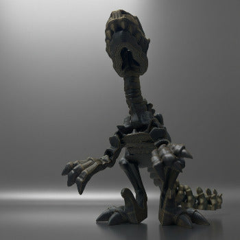 Skeleton Raptor with Stand